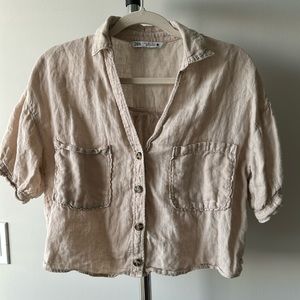 Zara Linen Top